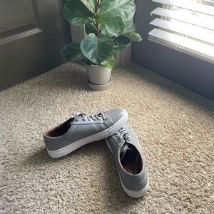 New Republic gray leather sneakers